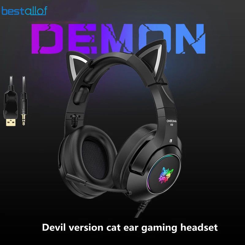 Tai Nghe Chơi Game K9 Chất Lượng Cao Tai nghe chuyên game thủ - đèn LED - Có Mic - Headphone gaming BEST