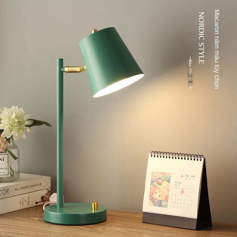 ∏✸◇Đèn bàn LED bảo vệ mắt trẻ em Bắc Âu đọc sách và học tập đặc biệt bàn bảo vệ mắt ký túc xá hộ gia đình cắm đèn đầu gi