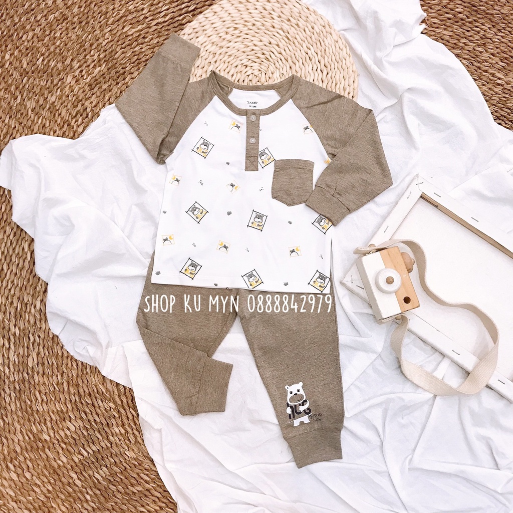 Bộ dài tay thu đông cho bé trai chất vải cao cấp mặc điều hoà cực đẹp Judoby JB462