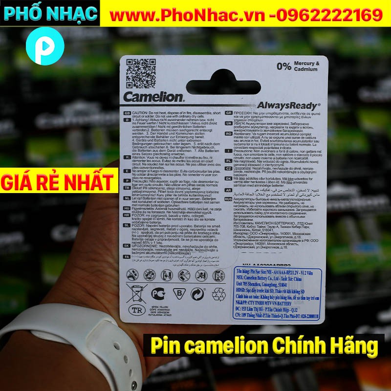 pin camelion AA 2300 cho máy ảnh, micro hàng chính hãng Hợp Lực giá rẻ nhất