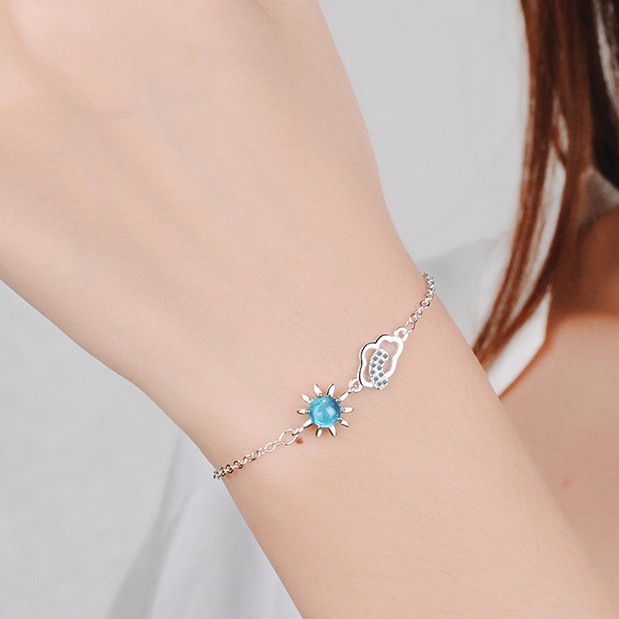 Lắc Tay Nữ Mây Và Trời Bạc Ý S925 - L2366 - Bảo Ngọc Jewelry