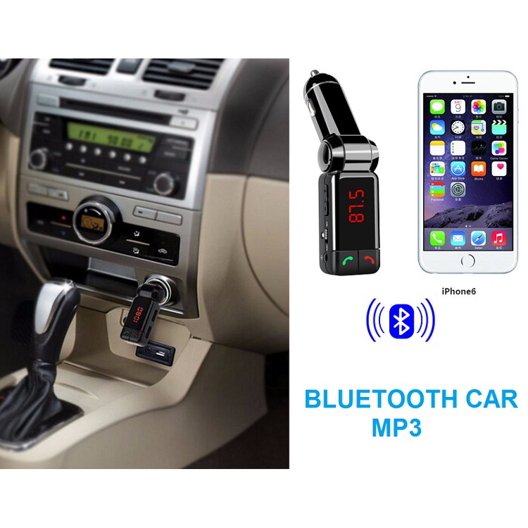 Máy nghe nhạc mp3-fm trên ô tô có bluetooth BC06
