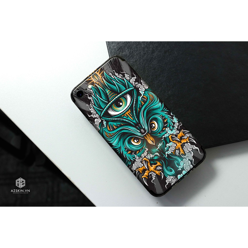 [Hot] Dán Skin Cú Mèo Xanh Cho IPhone | Skin IPhone 5 Lớp Chất Liệu Cao Cấp Chống Xước, Chống Thấm, Chống Bay Màu...