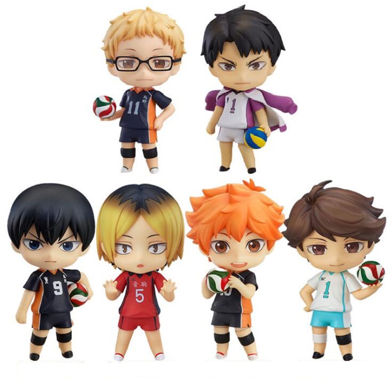 NENDOROID Mô Hình Nhân Vật Hinata Shoyo Tobio Kageyama Kei Tsukishima Oikawa Tooru Kozume Kenma Ushima Wakatoshindo