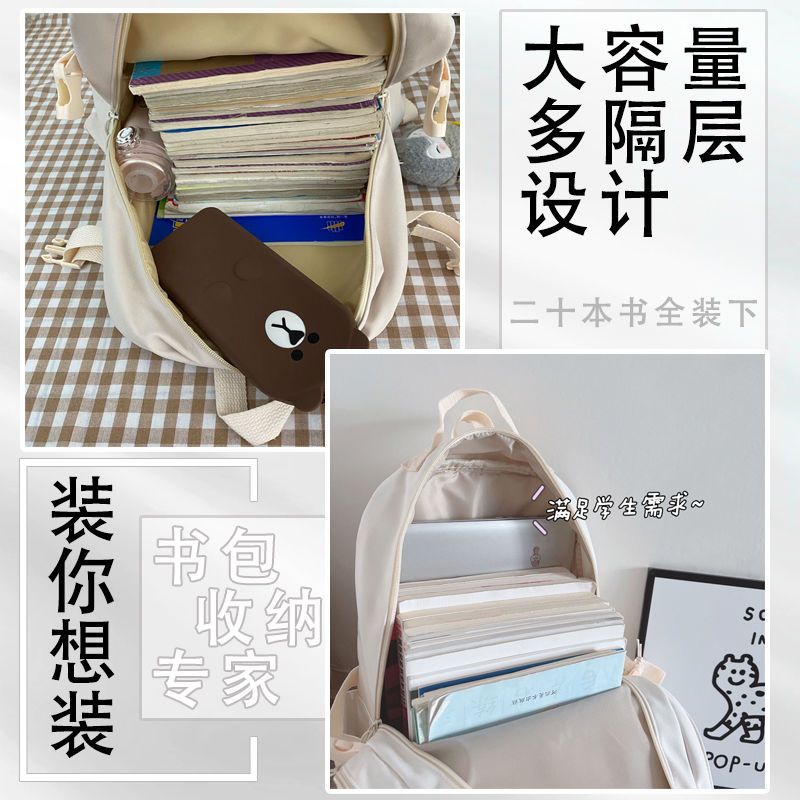 Durable Genshin Impact backpack primary school boys and girls schoolbag junior high school students 3456 grade large-capacity anime backpack