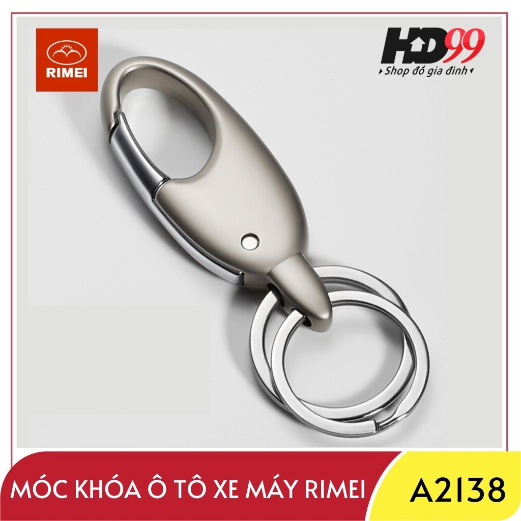 Móc Khóa Ô tô Xe Máy RIMEI A2138-2 | Hàng Cao Cấp Từ Thép Chuyên Dụng Mạ Crome Sáng Bóng Phong Cách Đơn Giản Lịch Lãm | BigBuy360 - bigbuy360.vn