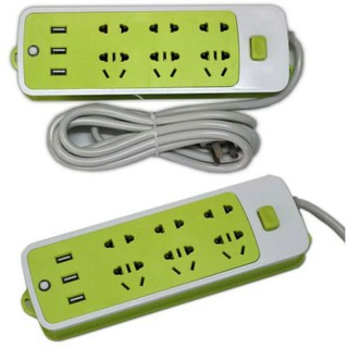 Ổ cắm điện chống giật thông minh 3 cổng sạc USB