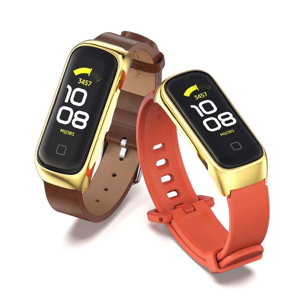 Dây đeo tay silicon da sợi nhỏ thoáng khí cho đồng hồ thông minh Samsung Galaxy fit 2