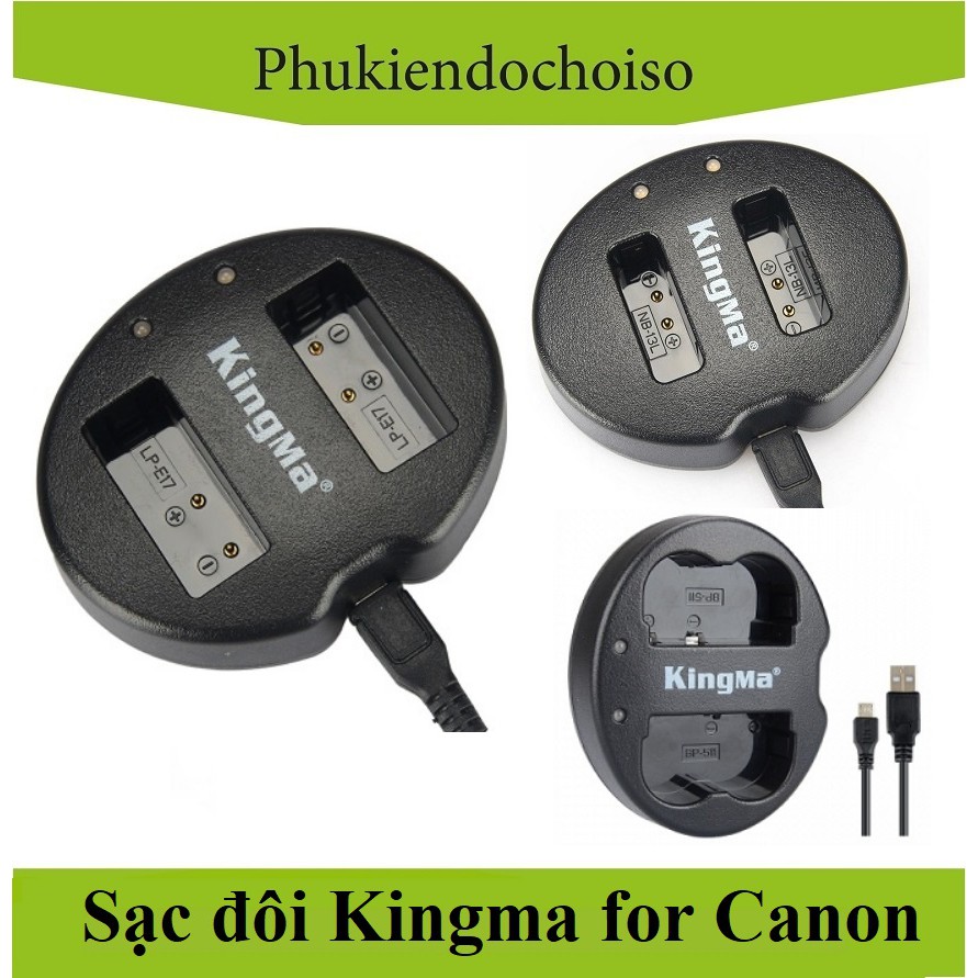 Tổng hợp sạc đôi Kingma cho các loại pin máy ảnh