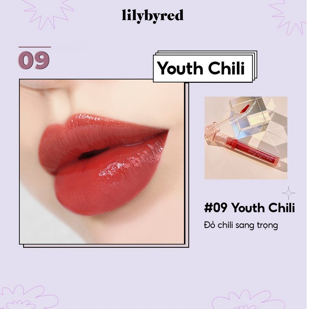 [FREESHIP50K] Son Bóng Tint Lì Lilybyred Glassy Layer Fixing Tint 3.8g màu 07 - 08 - 09 TREEHOUSE SHOP
