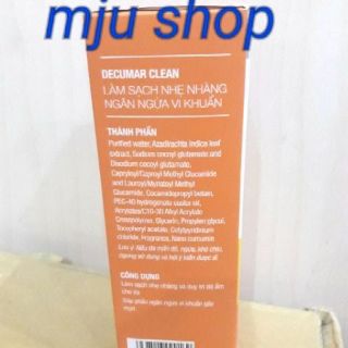 Sữa rửa mặt decumar Clean