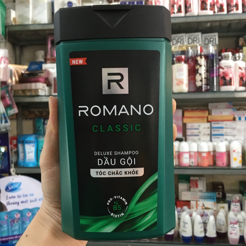 Dầu gội hương nước hoa Romano Classic tóc chắc khoẻ 380g