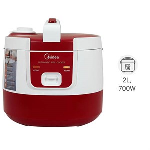 Nồi cơm nắp gài Midea 2 lít MR-SM2061, HÀNG CHÍNH HANG BẢO HÀNH 12 THÁNG, (QUÀ TẶNG HẤP DẪN 0đ)