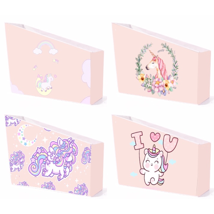 kệ sách giấy ngựa thần unicorn KSI26 dễ thương cute hoạt hình lắp ghép