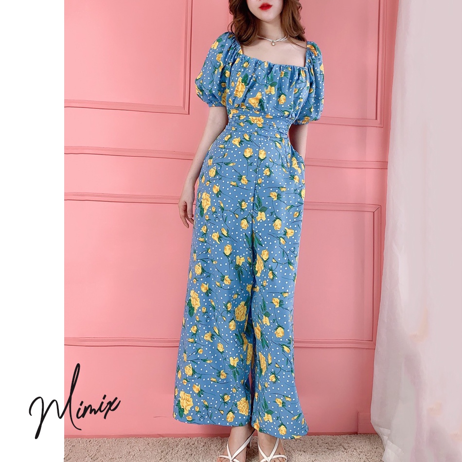 Jumpsuit hoa nhí MIMIX áo liền quần sang trọng BG5175