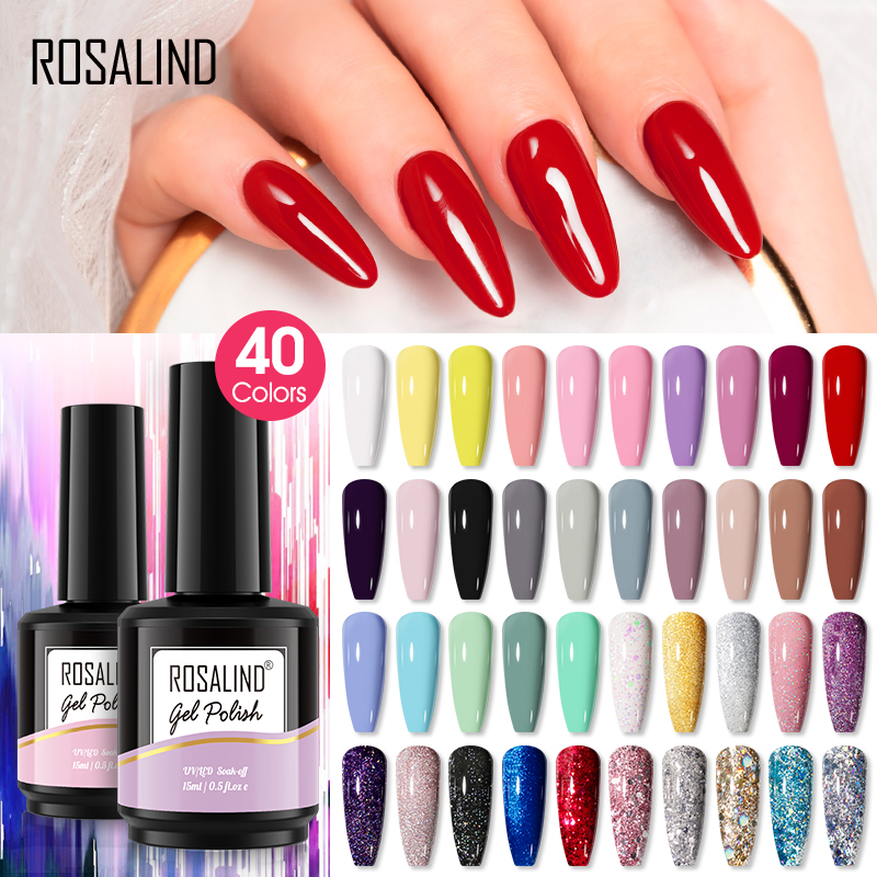 Gel Sơn Móng Tay Rosalind 15ml Có 40 Màu Tùy Chọn