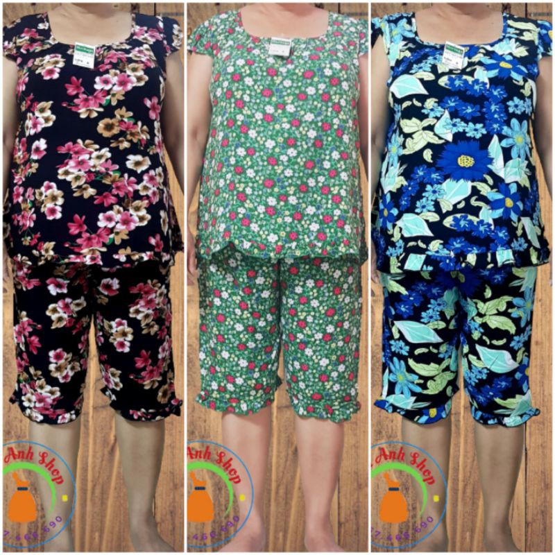 [HOT][Bigsize 67-78kg] Bộ tole lanh lửng trung niên bigsize tay búp | BigBuy360 - bigbuy360.vn