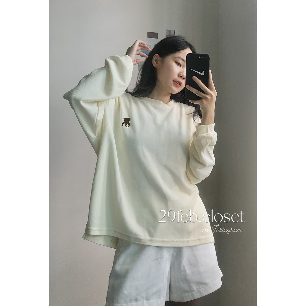 Áo nỉ thêu logo gấu (Ảnh video 29feb chụp) - 8012