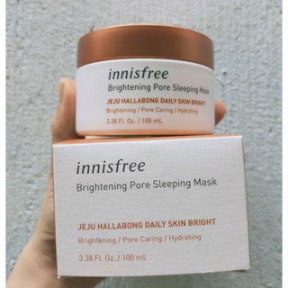 Mặt Nạ Ngủ Trắng Da Từ Vỏ Quýt Innisfree Brightening Pore Sleeping Mask 100ml