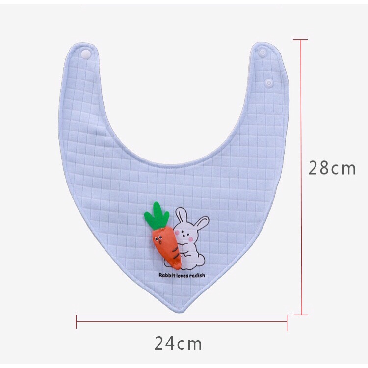 Khăn yếm tam giác hình thú dành cho bé trai bé gái cực kì xinh - 𝐘𝟓𝟕