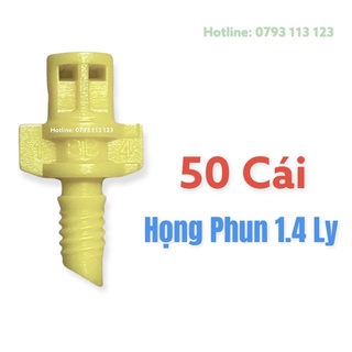 50 béc nhộng phun 1 bên họng phun 1.4 ly
