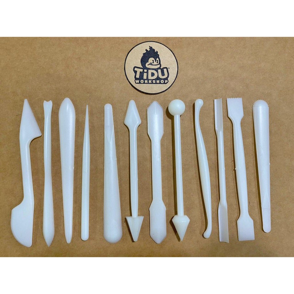 Bộ dụng cụ tạo hình đất sét 12 cây