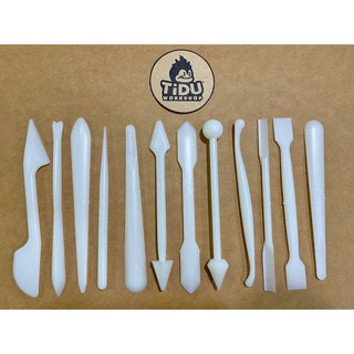 Bộ dụng cụ tạo hình đất sét 12 cây