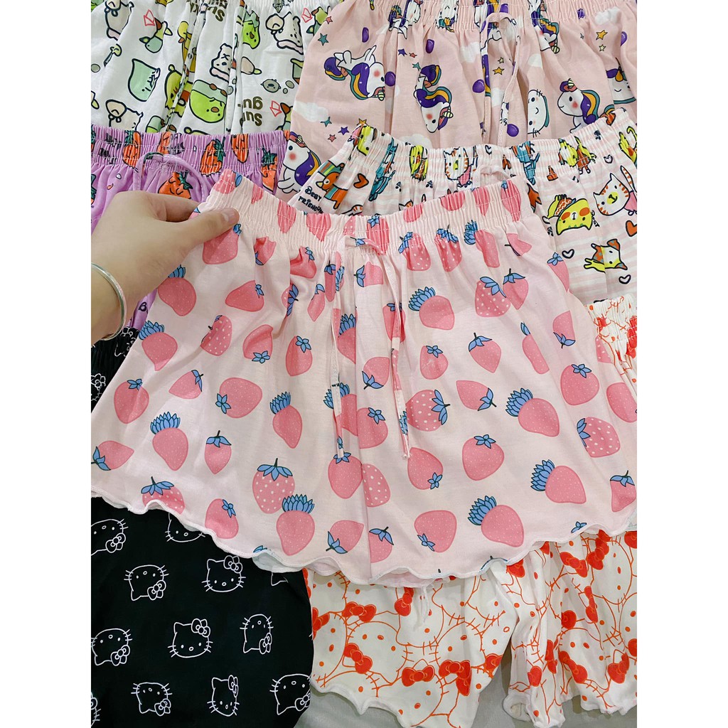QUẦN ĐÙI THÁI, quần đùi ngủ hình cute. Quần đũi nữ cotton mặc ở nhà siêu mềm mát co giãn thoải mãi tha hồ chọn mẫu | BigBuy360 - bigbuy360.vn