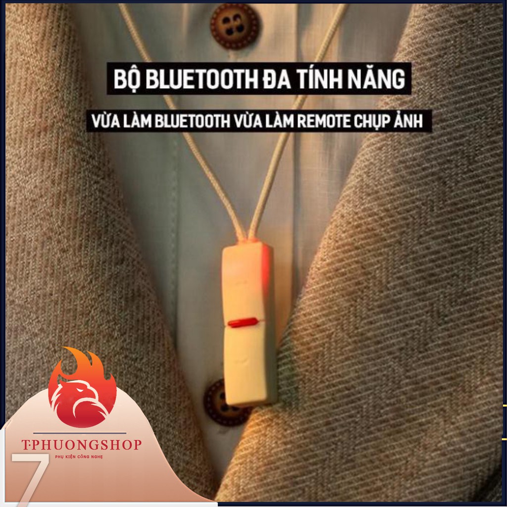 Tai nghe Bluetooth Remax RB-S8 / Remax S8 choàng cổ kiêm remote bluetooth chụp hình