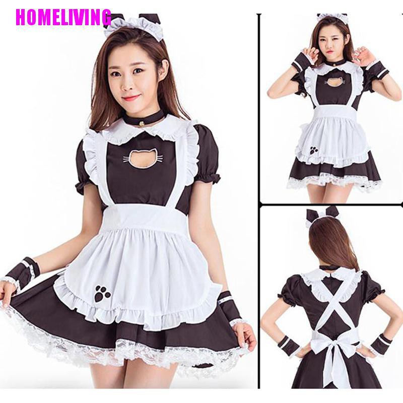 Đầm Hóa Trang Cô Hầu Gái Phong Cách Lolita Gợi Cảm Quyến Rũ