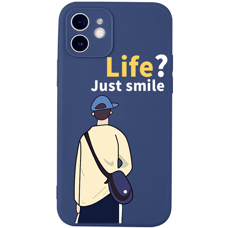 JURSUE Soft Silicone Matte Case For iPhone 12 11 Pro Max X Xs Max XR 8 7 6 6S Plus Shockproof Protective Creativity Cartoons Couple Phone Cover Casing All