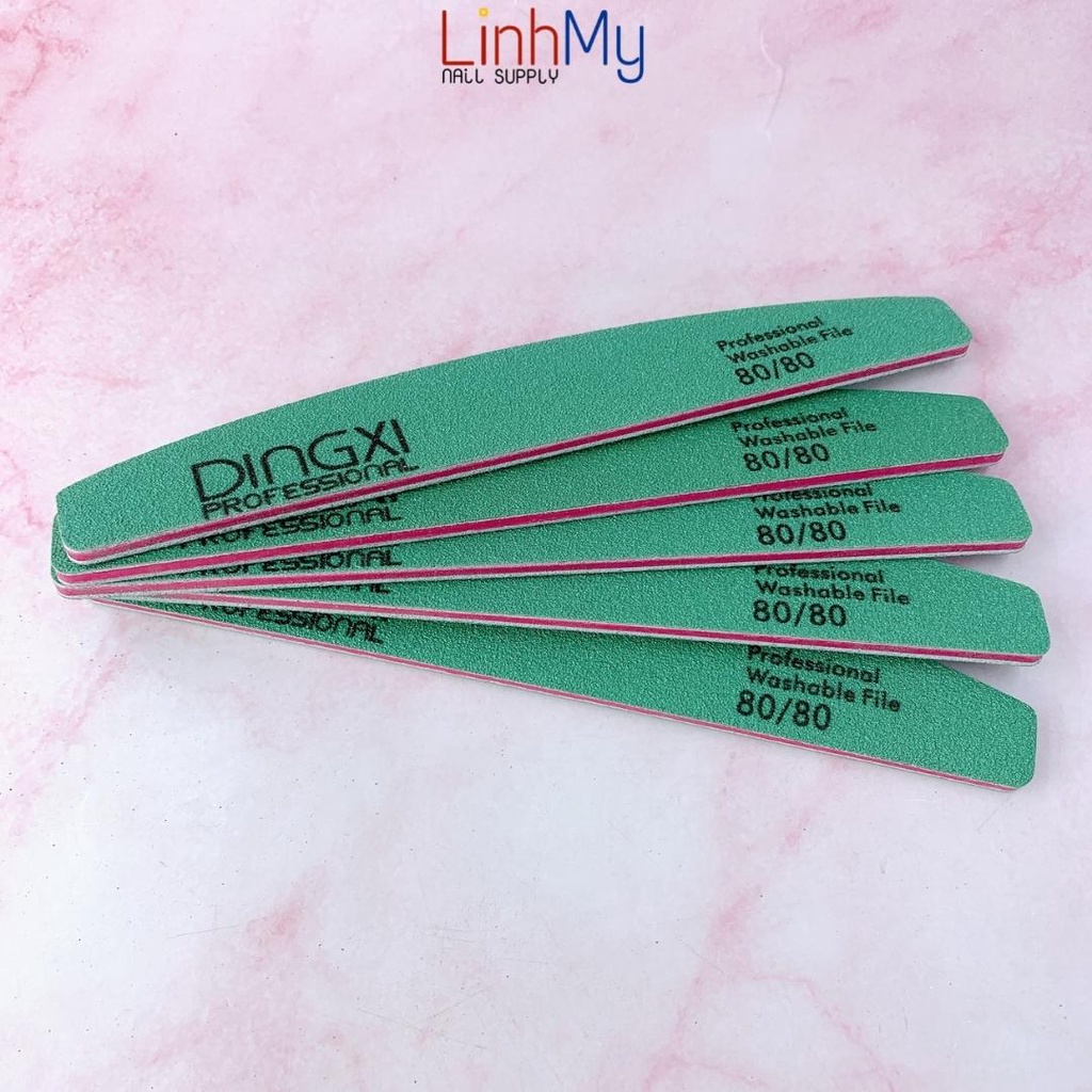 Dũa Dingxi Da Bò Xanh Chuyên Phá Gel Phá Bột Độ Nhám 80
