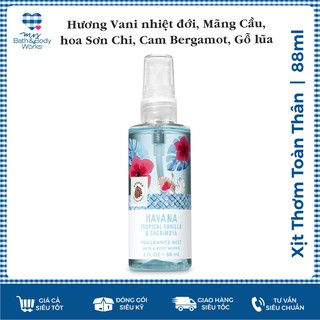 [MINI - ĐỦ MÙI] XỊT THƠM TOÀN THÂN BATH & BODY WORKS (88ML)