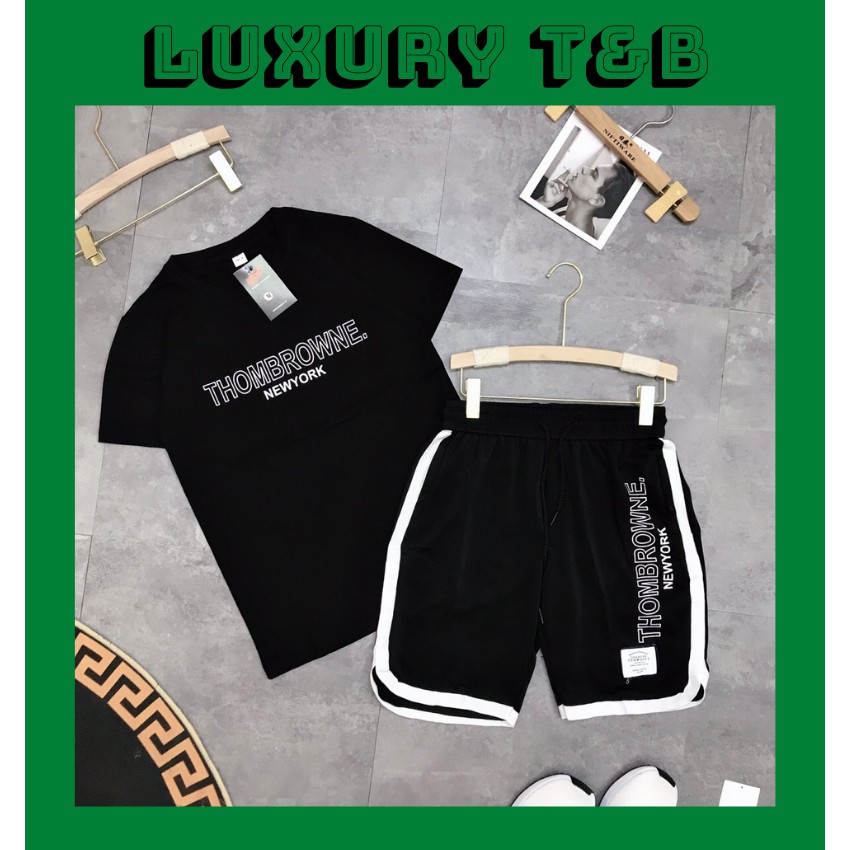 Bộ Quần Áo Thể Thao Nam Mùa Hè Cao Cấp Đẹp Thombrowne Mẫu Mới Nhất 2021