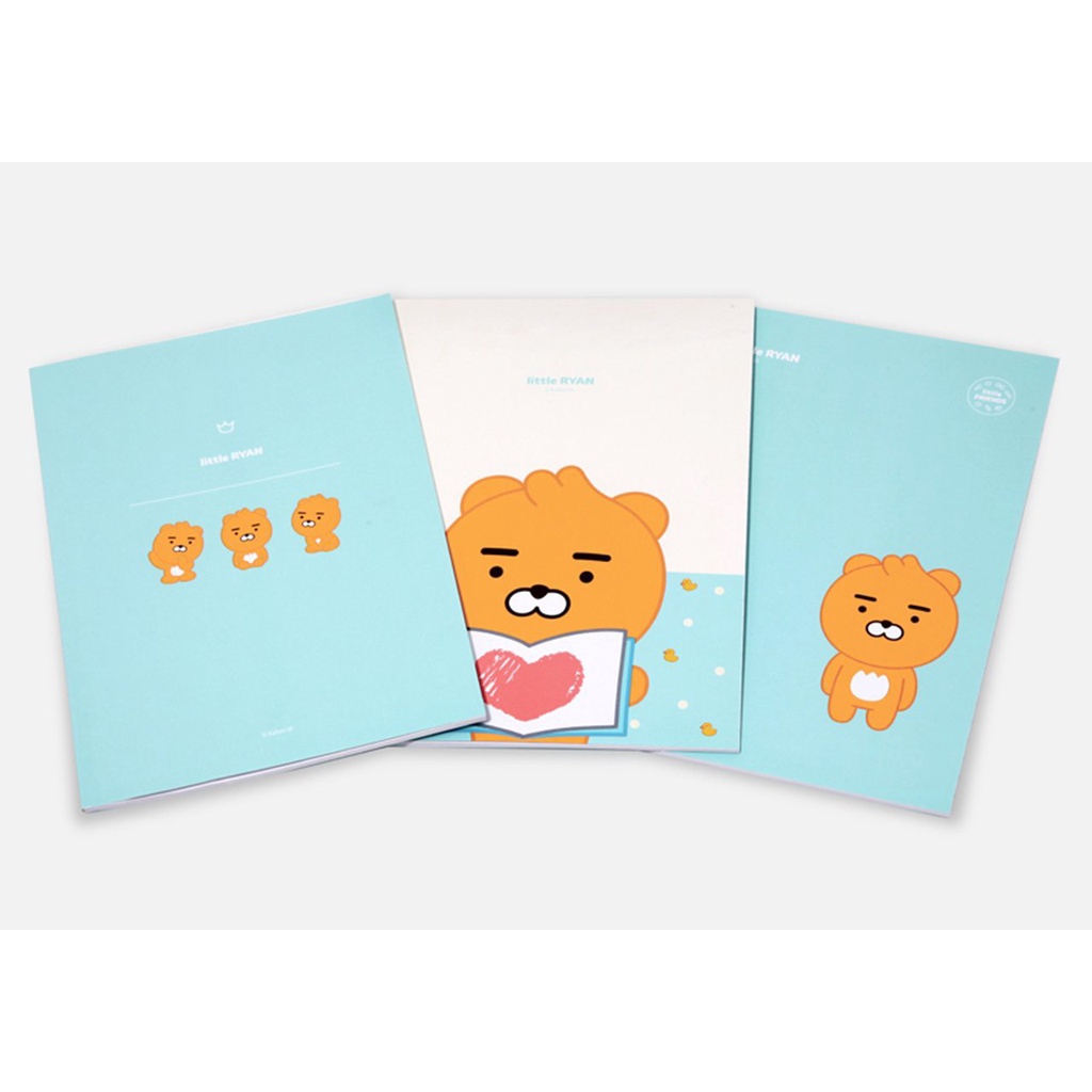 Set 3 Cuốn Sổ Tay A5 Ryan Kakao Friends