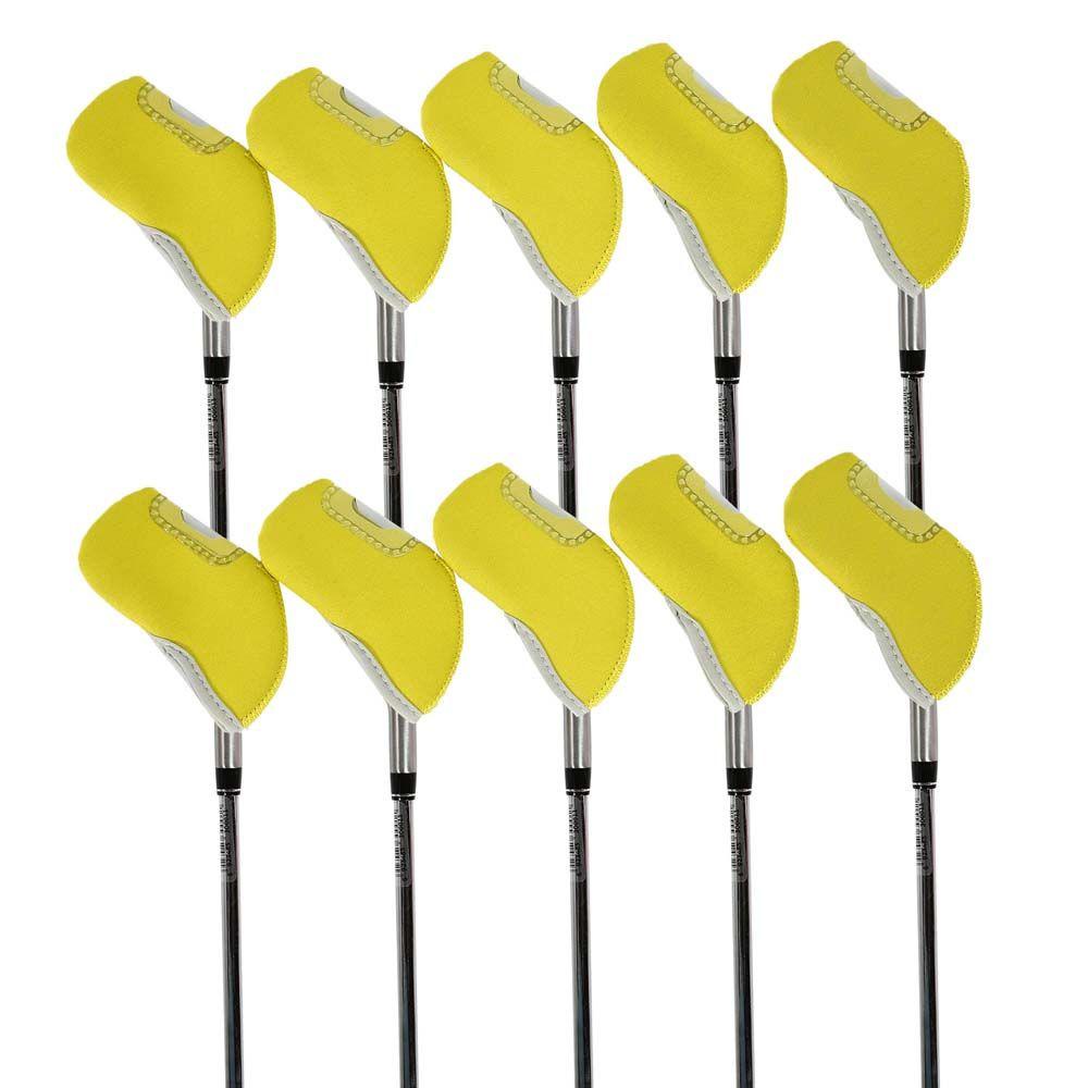 ELLSWORTH Bộ 10 Vỏ Bọc Bảo Vệ Đầu Gậy Đánh Golf Thể Thao Ngoài Trời Bằng Sắt Chất Lượng Cao