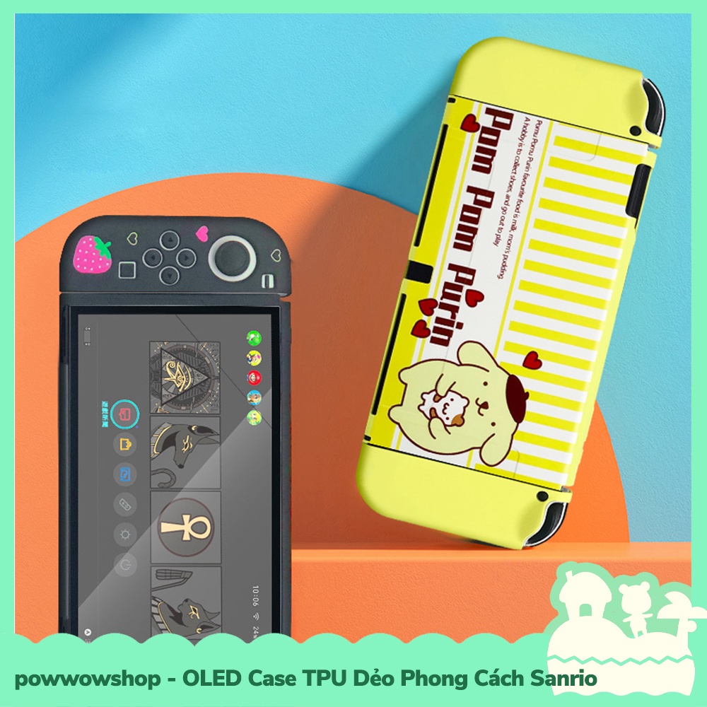 [Sẵn VN - Hỏa Tốc] OLED Phụ Kiện Case Ốp TPU Dẻo Cho Máy Game Cầm Tay Nintendo Switch Oled Cute Sanrio Theme