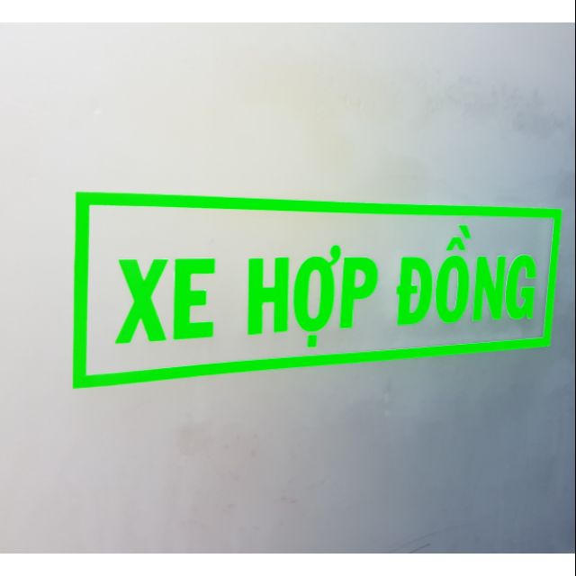 Xe hợp đồng tem xe tem xe hợp đồng