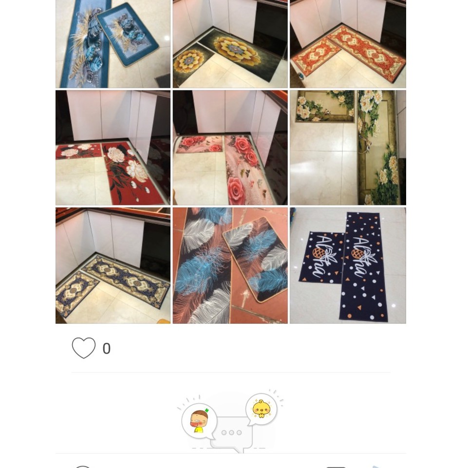 BỘ THẢM BẾP BALI HOÀNG GIA PP