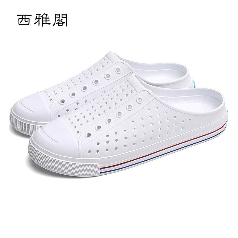 Dép Crocs Màu Trắng Thoáng Khí Có Size Lớn 36-45