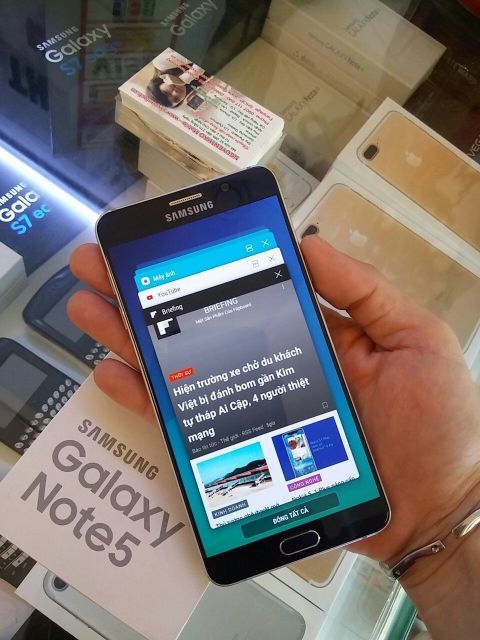 Điện Thoại Samsung Note 5 Màu Sapphire, Qte - Bh 6T