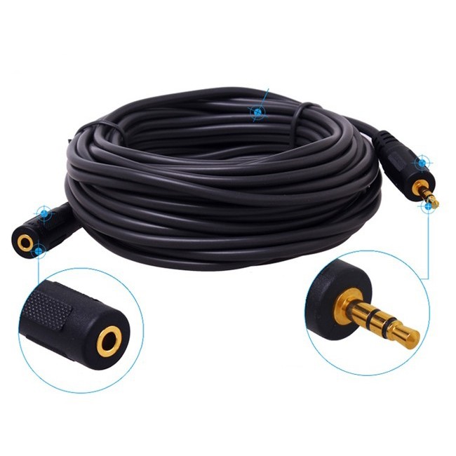 Cable nối dài Jack 3.5mm dài 1.5m, 3m, 5m, 10m loại tốt chống nhiễu