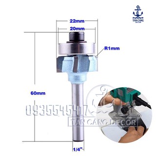 Mũi gọt cạnh chỉ cốt 6.35 ( Có 3 Cỡ Mũi )