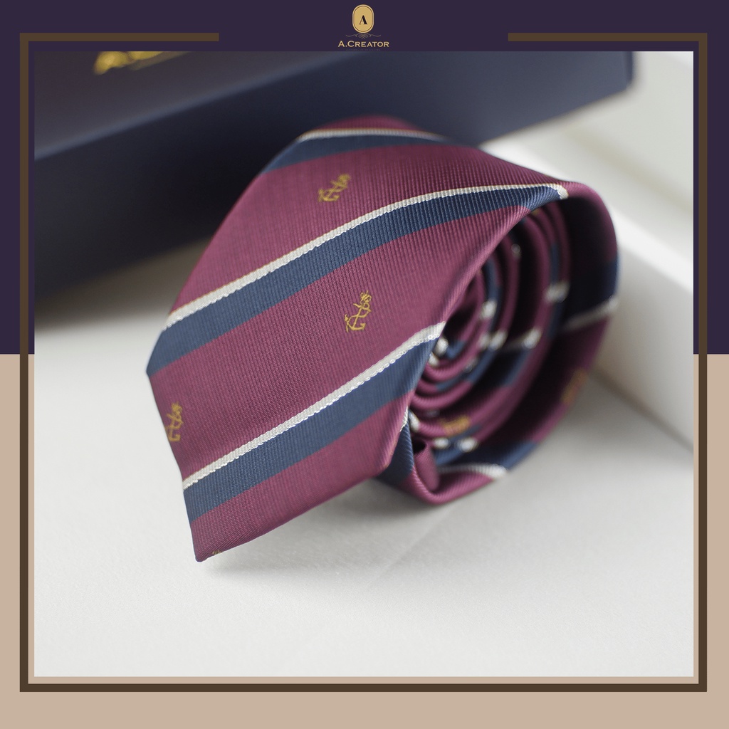 Cà Vạt Cao Cấp, Quà Tặng Nam, Đi Kèm Hộp Đựng, Dành Cho Dân Văn Phòng Chất Liệu Polysilk - Phiên Bản 7cm