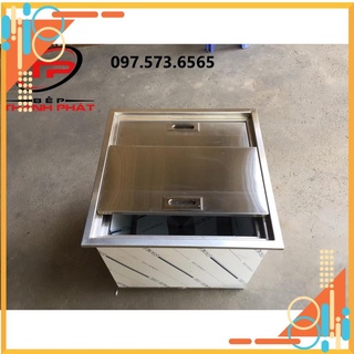 Thùng Đá Inox Âm Bàn. Thùng đá Inox
