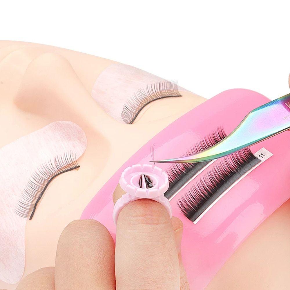 Set 100 Vòng Giá Đỡ Nhẫn Gắn Lông Mi Giả Tiện Dụng
