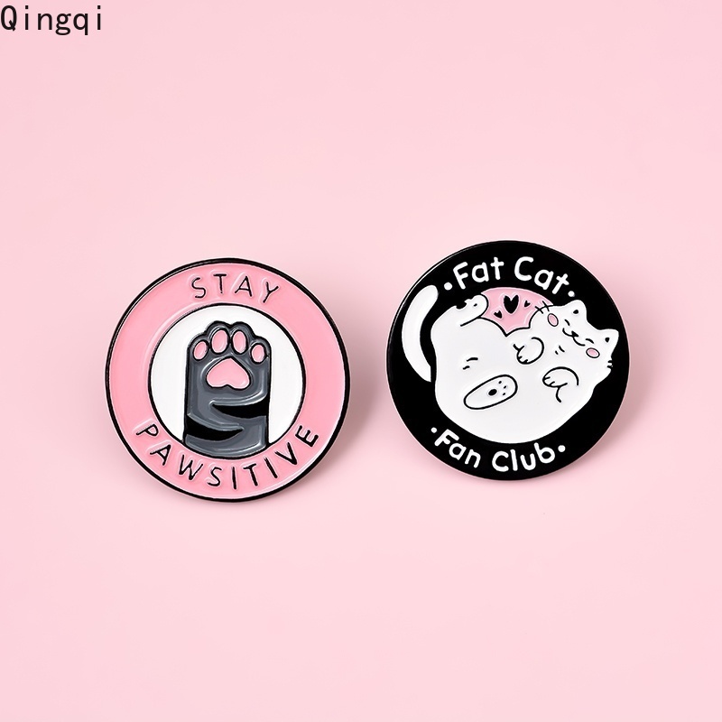 Ghim cài áo Miss Zoe tráng men hình mèo dễ thương