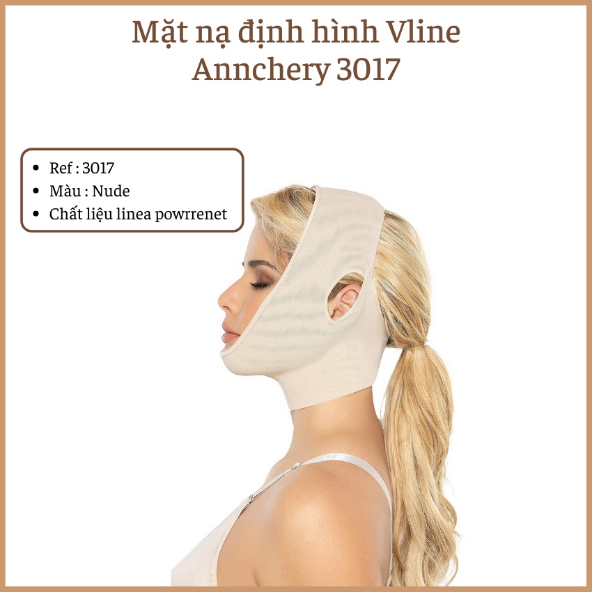Mặt nạ định hình Vline Annchery 3017 -TOP🔥HÀNG CAO CẤP🔥 nịt định hình cằm hỗ trợ giảm mỡ giúp khuôn mặt trở nên thon gọn