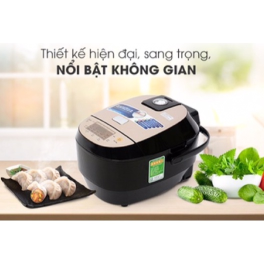 Nồi cơm điện cao tần Midea 1.5 lít MB-HS4007 - Lòng nồi bằng sắt cấu tạo 5 lớp dày chắc, bề mặt phủ chống dín