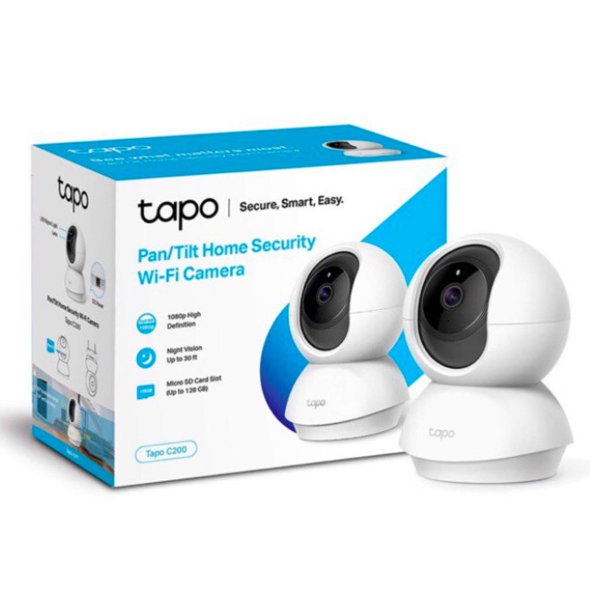 Camera Wi-Fi TP-Link Tapo C200 sắc nét 1080P 2MP ngày đêm âm thanh 2 chiều hỗ trợ thẻ nhớ lên đến 128GB - Chính Hãng